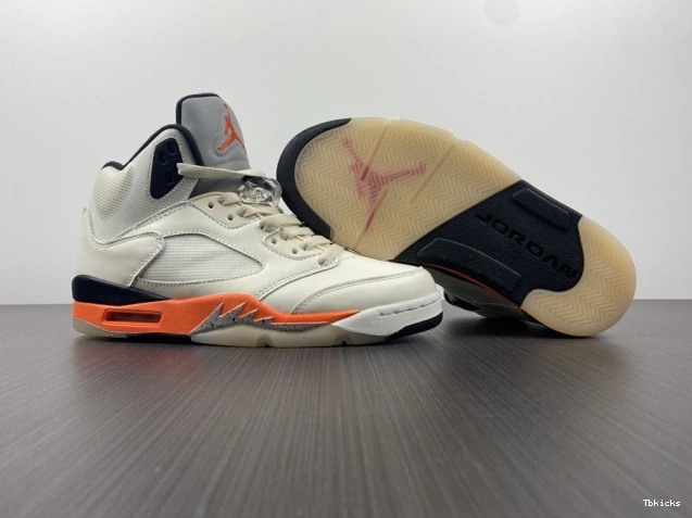 Cheap TBK Jordan DC1060-100 Total Orange 5 Retro 0703